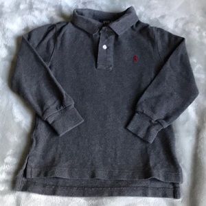 Long sleeve polo style shirt